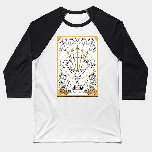 D&D Ranger Tarot Baseball T-Shirt by el_graphinx